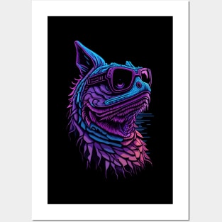 Cool bearded dragon Posters and Art